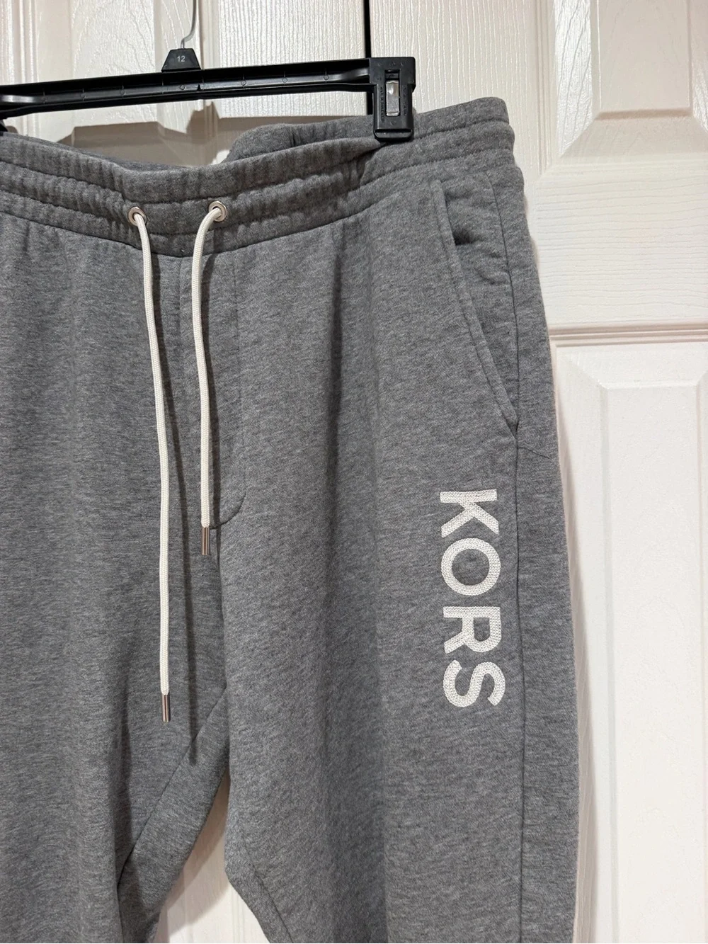 Michael Kors Charcoal KORS Logo Drawstring Joggers - Picture 3 of 5